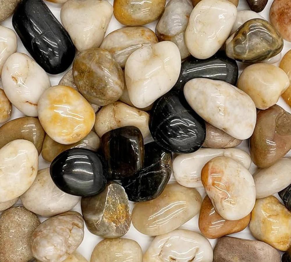 Polished Mixed Colour Pebbles Polished Mixed Colour Pebbles